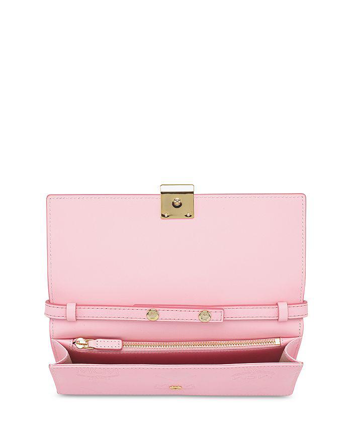 MCM Aren Embossed Monogram Chain Wallet