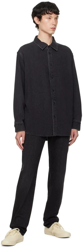 Rag & Bone Black Matthew Denim Shirt 4