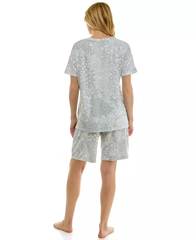 Roudelain Women
s Short-Sleeve Drop Shoulders Top 
Shorts, 2-Piece Set 9