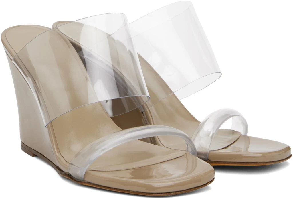 Maryam Nassir Zadeh Beige Olympia Wedge Heeled Sandals 4