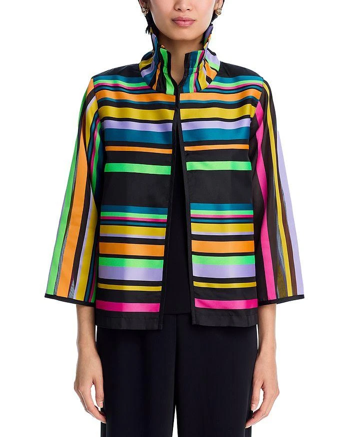 Caroline Rose Ruched Collar Jacket 3