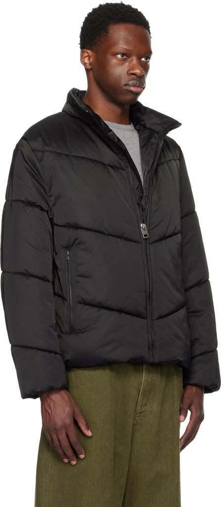Black Water-Repellent Puffer Jacket – On Sale Now with Up to 10