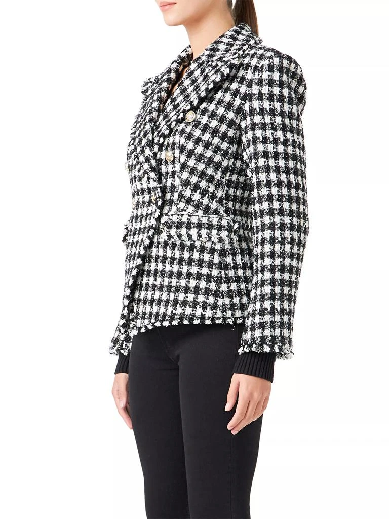 Endless Rose Checked Tweed Blazer 4