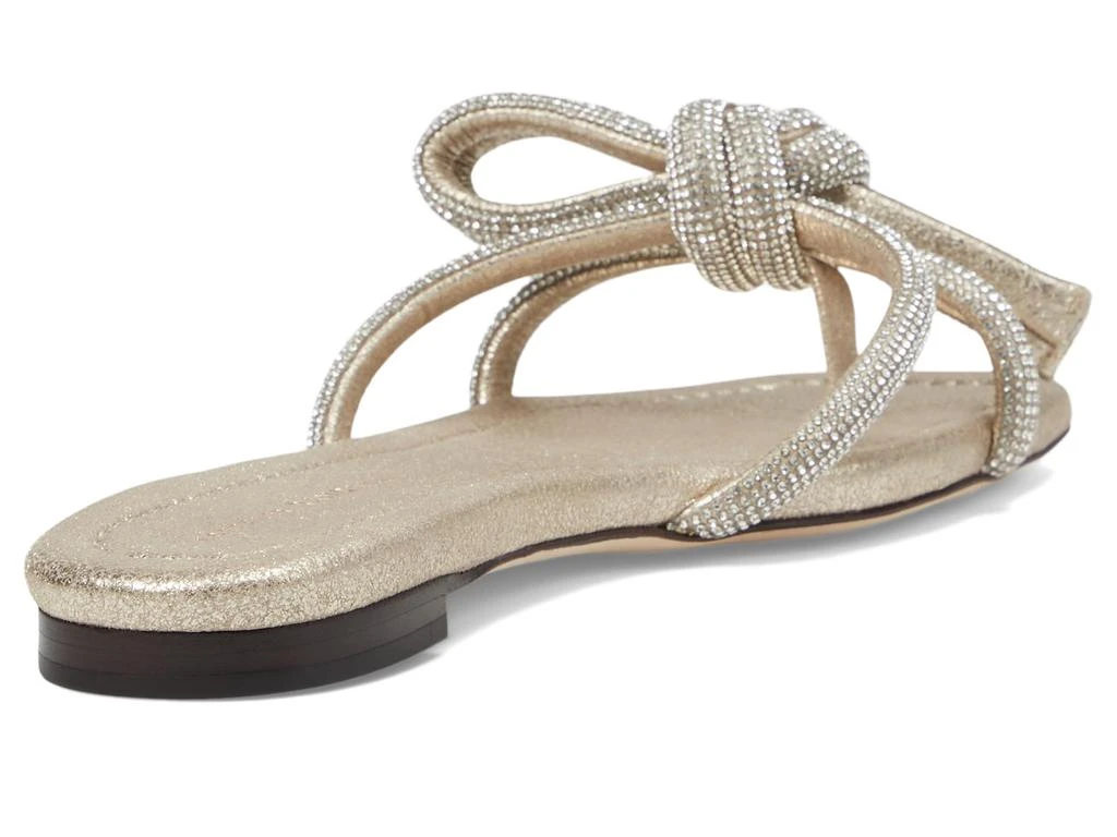 Loeffler Randall Hadley Leather Bow Flat Sandals 5