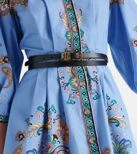 ETRO Embellished leather belt 2