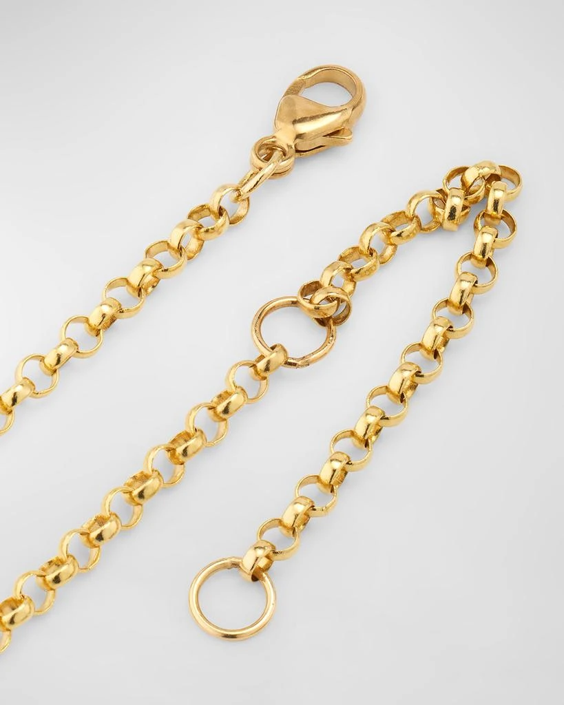 Harwell Godfrey 18K Mini Sunflower Pendant Necklace with Blue Sapphires 4