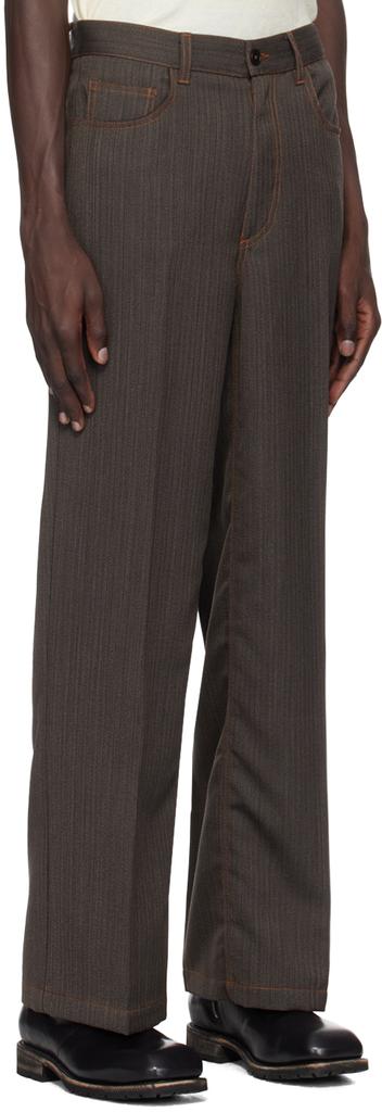 CMMN SWDN Gray Jackson Wide Straight-Leg Trousers