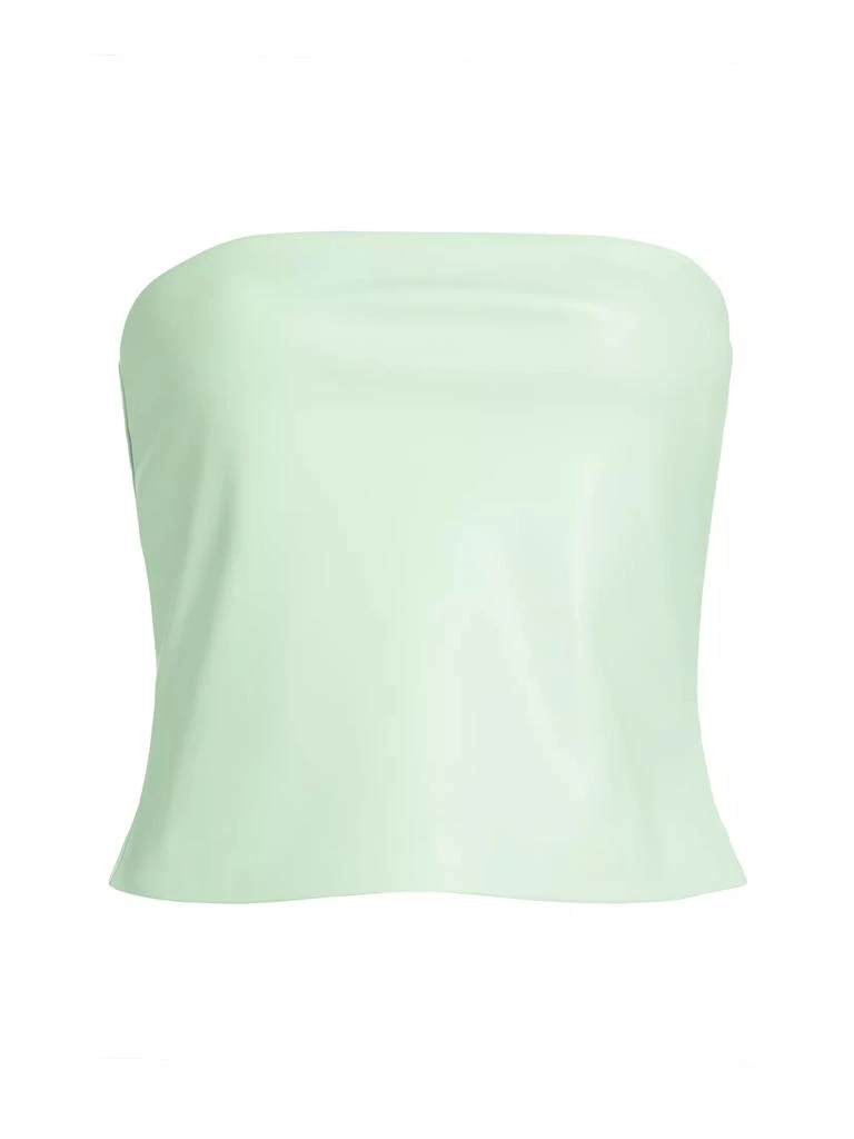 Susana Monaco Faux Leather Tube Top 1