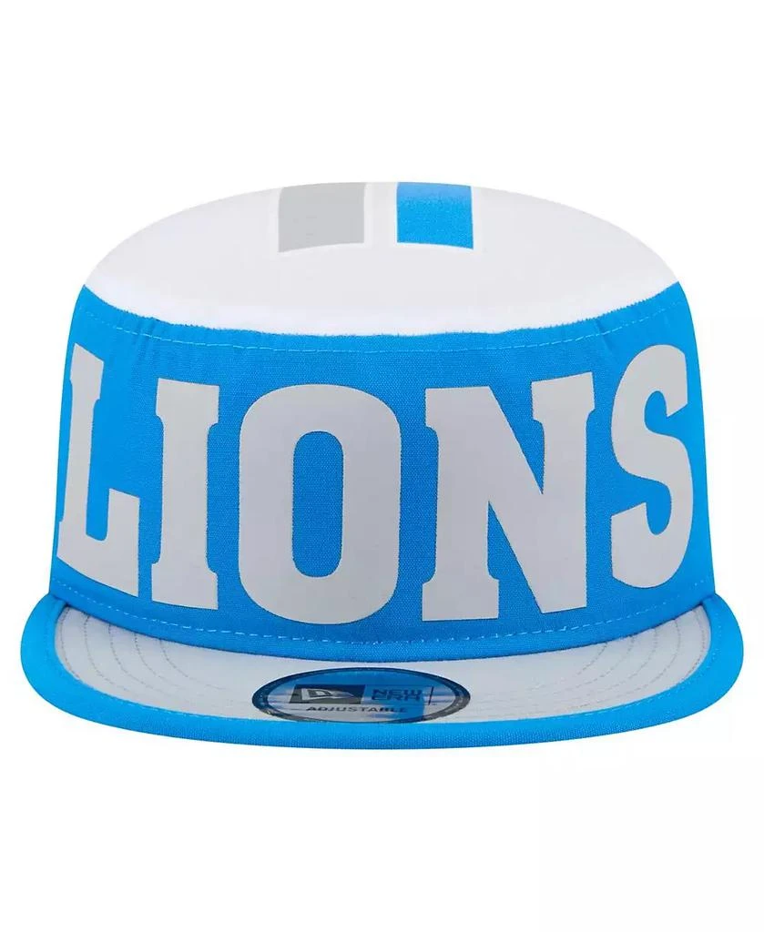 New Era Men's Blue Detroit Lions Throwback Retro Painter Snapback Hat 2