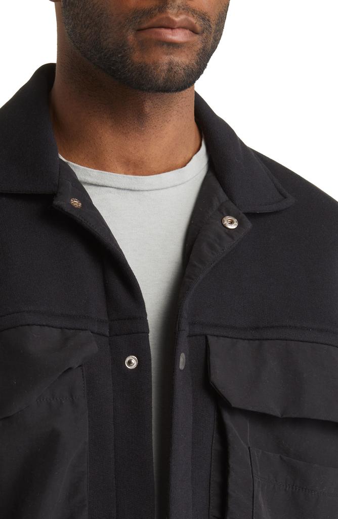 Twenty Sunnyside Brushed Terry Snap-Up Shacket