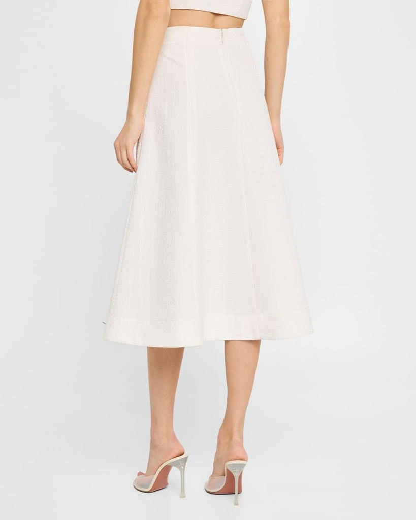 VERONICA BEARD Fellini Textured A-Line Skirt 3