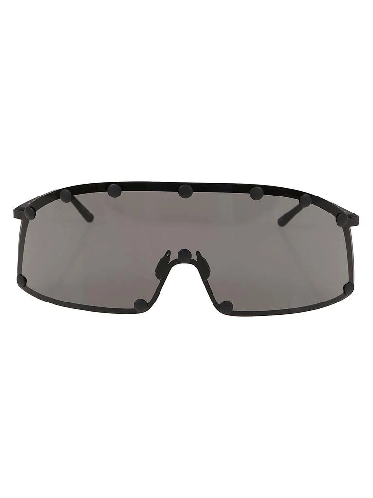 Rick Owens Rick Owens Shield-Style Stainless Steel Frame Sunglasses 1