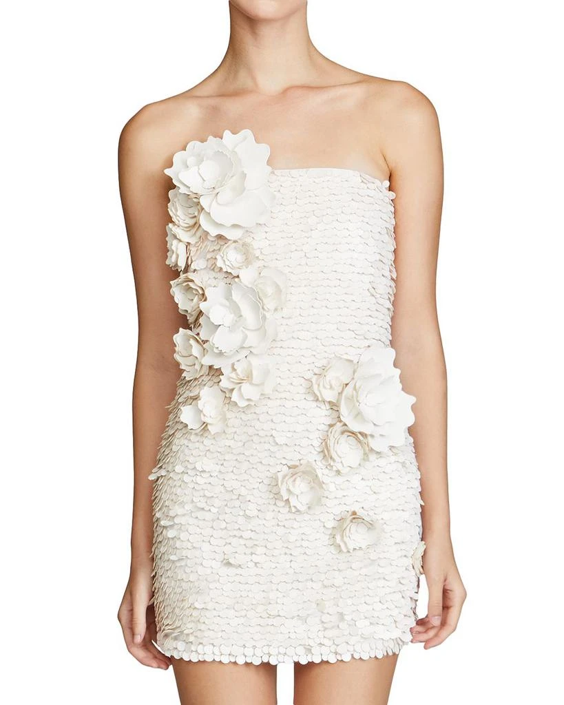 HALSTON Farren Pailette Mini Dress 1