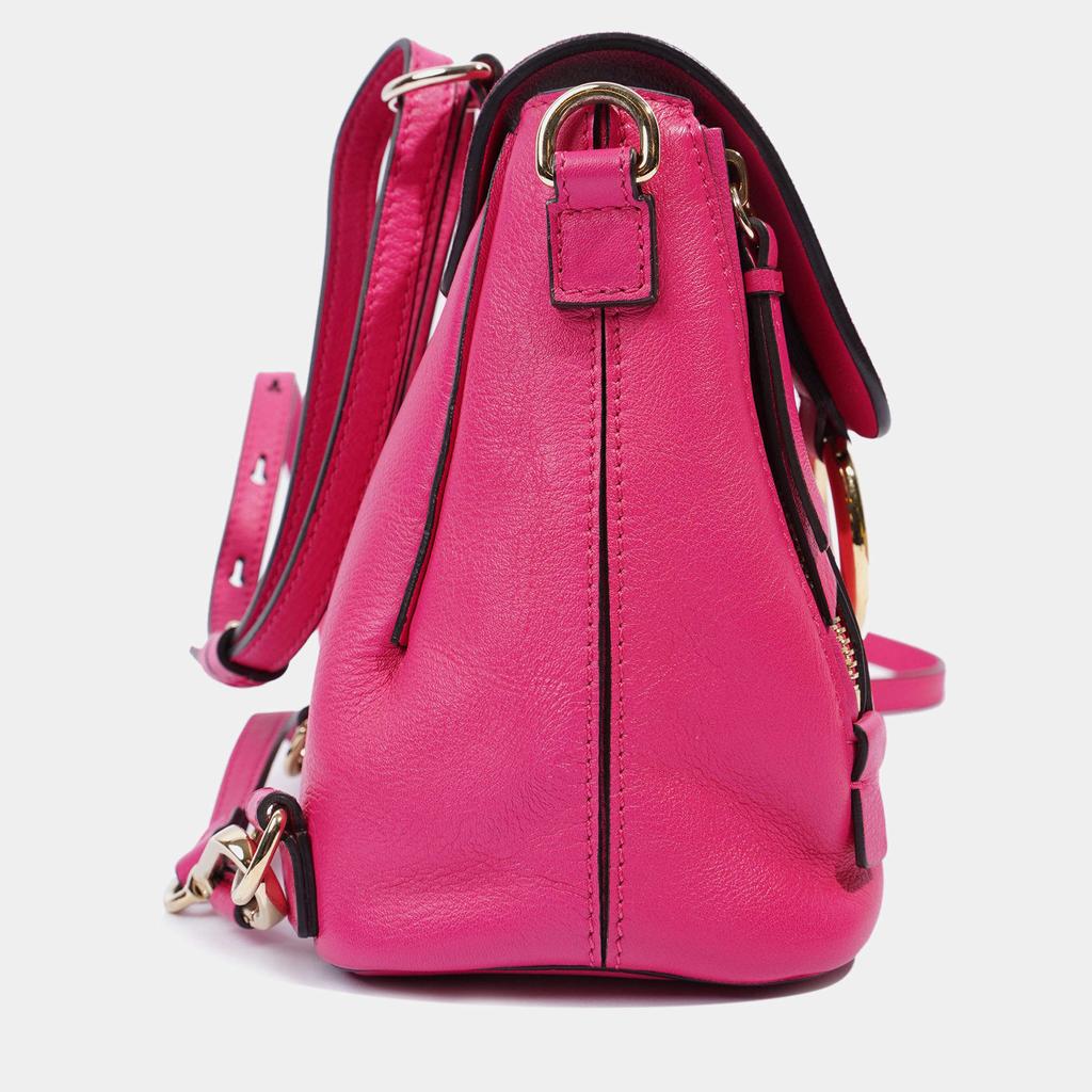 Chloe Chloe Mini Faye Backpack Hot Pink Leather