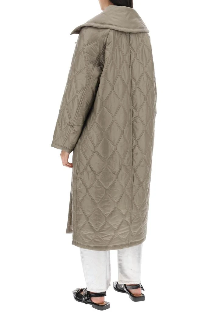 Ganni quilted oversized coat 3