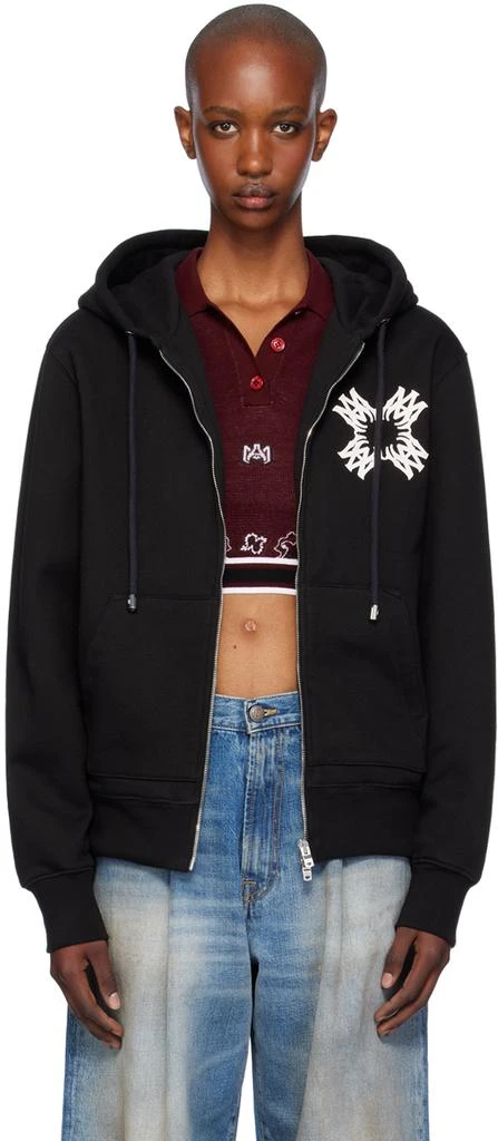 AMIRI Black MA Quad Zip Up Hoodie 1