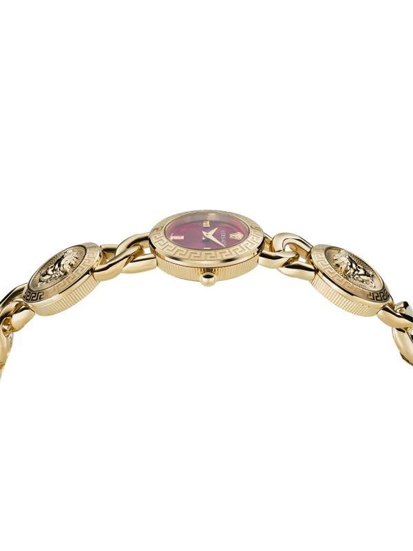 Versace Stud Icon 26MM IP Yellow Goldtone Stainless Steel Bracelet Watch 4