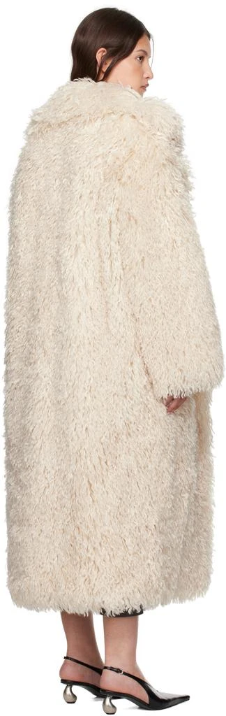 Nanushka Off-White Kilah Faux-Fur Coat 3