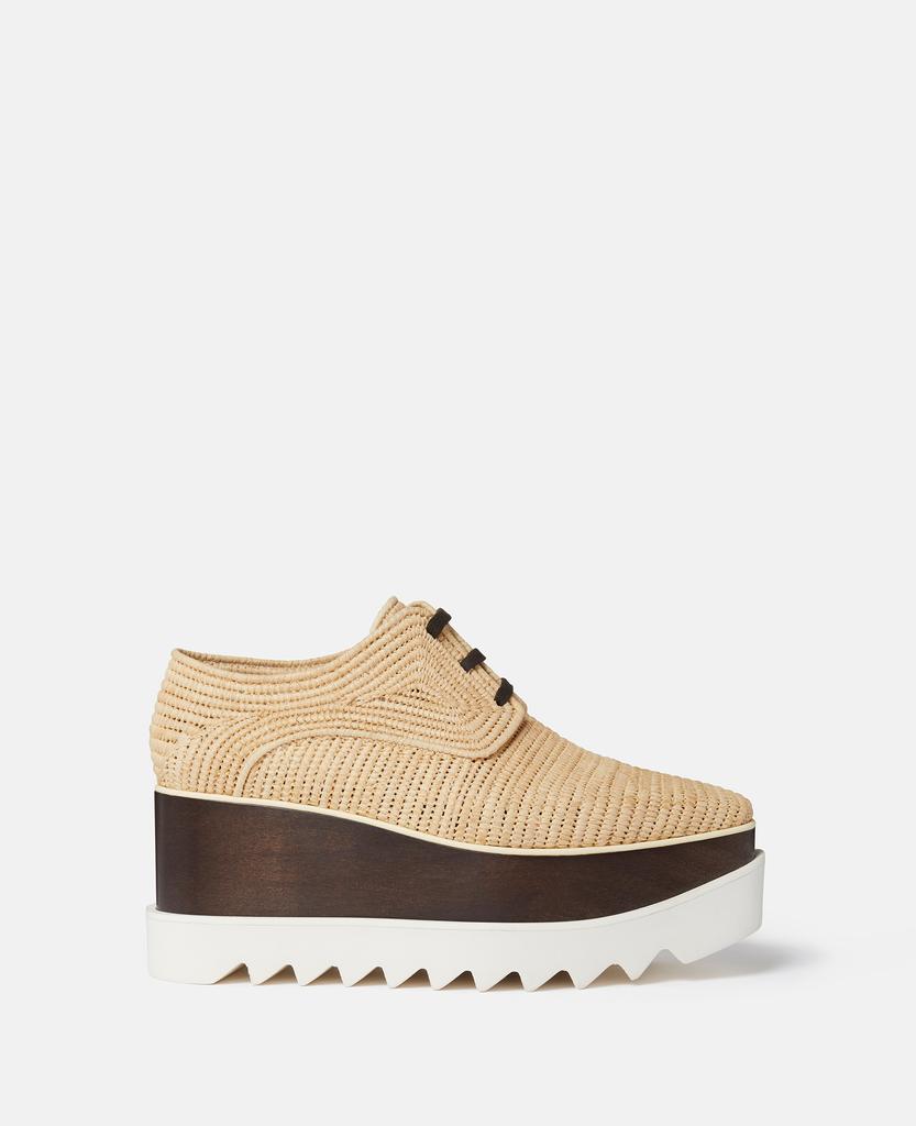 Stella McCartney Stella McCartney - Elyse Raffia Platform Shoes