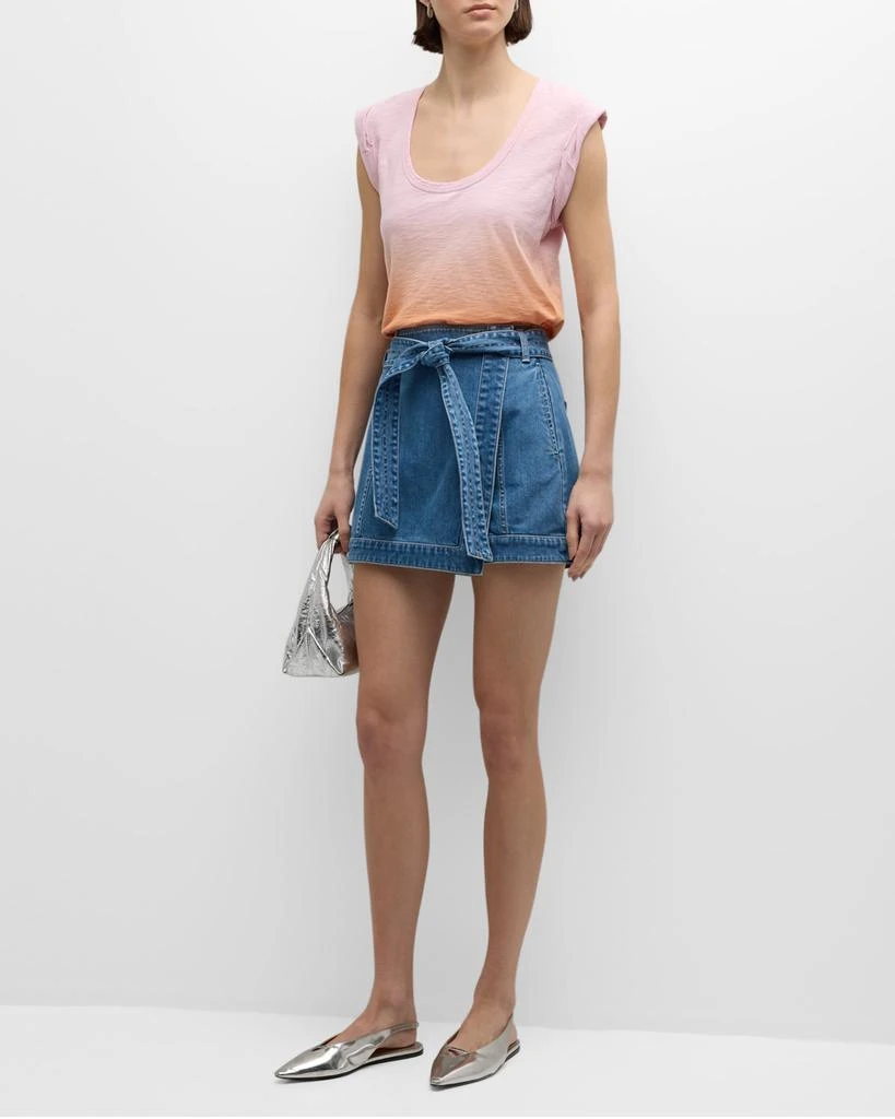 VERONICA BEARD Arion Ombre Muscle Tee 3