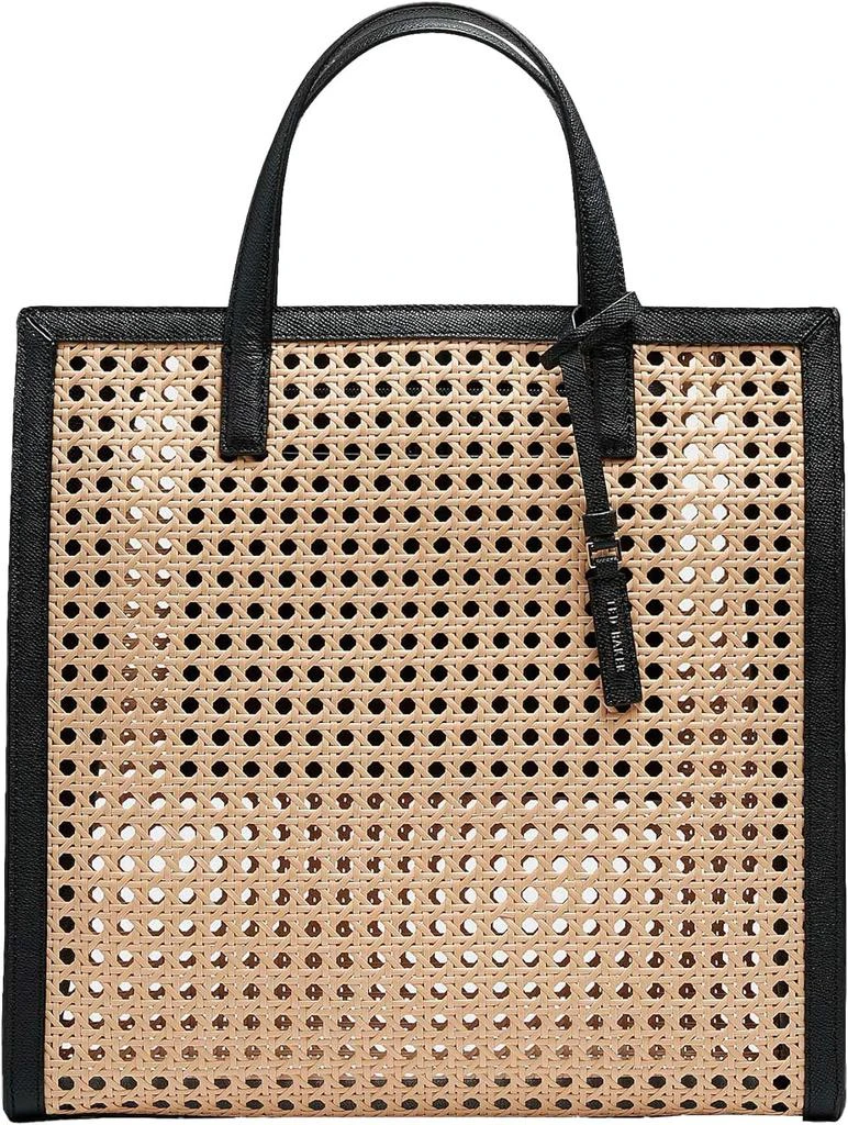 Ted Baker London Women's Flo June Wicker Handbag Tote Bag, Black 2