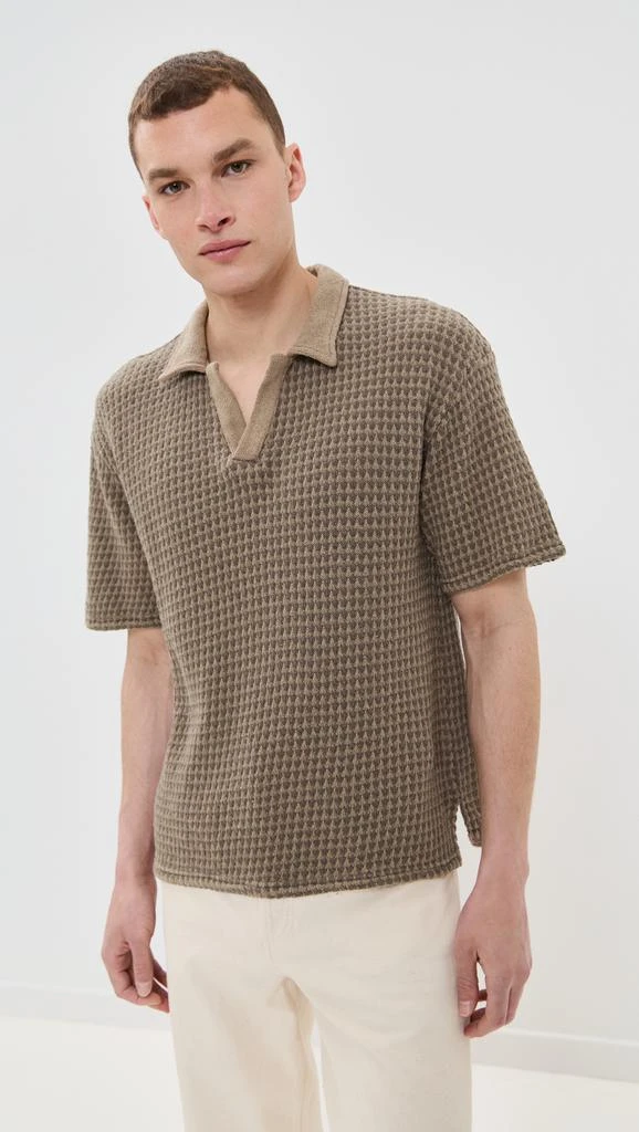 Officine Générale Pele Textured Polo 1