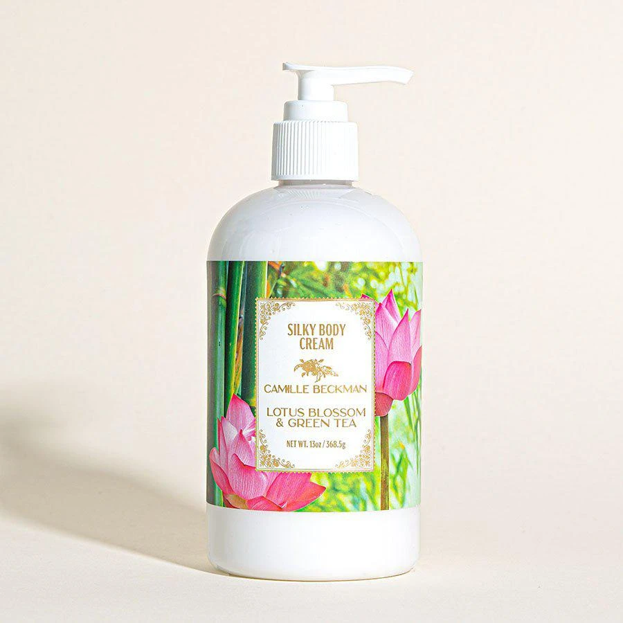 Camille Beckman Silky Body Cream 13oz Lotus Blossom & Green Tea 1