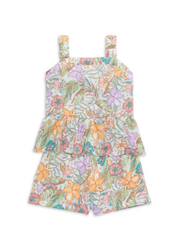 Roxy Baby Girl's & Little Girl’s Floral Peplum Top & Shorts Set 1