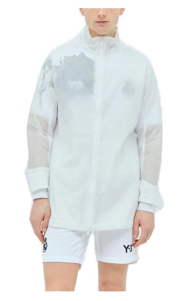 Y-3 Y-3 X Real Madrid High-Neck Semi-Sheer Zipped Jacket 1