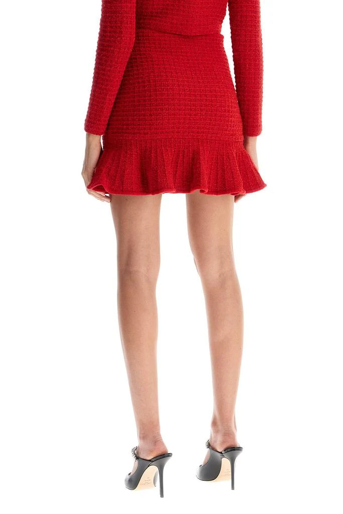 SELF PORTRAIT textured knit mini skirt 3