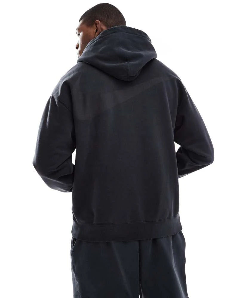 Shop Nike Club french terry hoodie in black on Sale at BeyondStyle