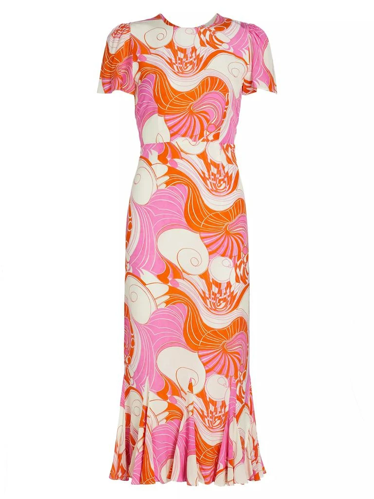 Rhode Lulani Printed Midi-Dress 1