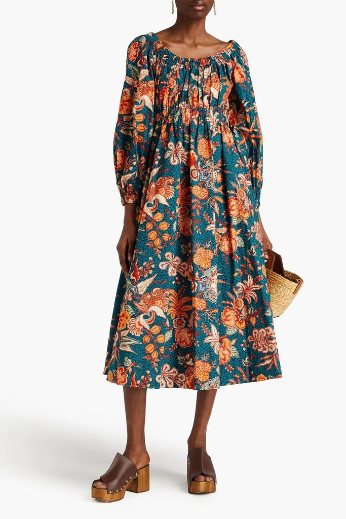 Ulla Johnson Helena floral-print cotton-poplin midi dress 2