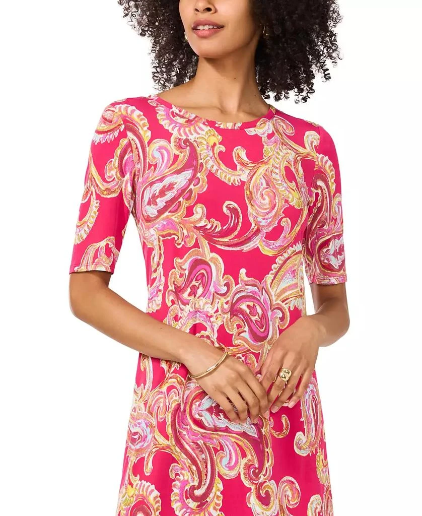 Vince Camuto Women's Printed Elbow-Sleeve Maxi Dress 3
