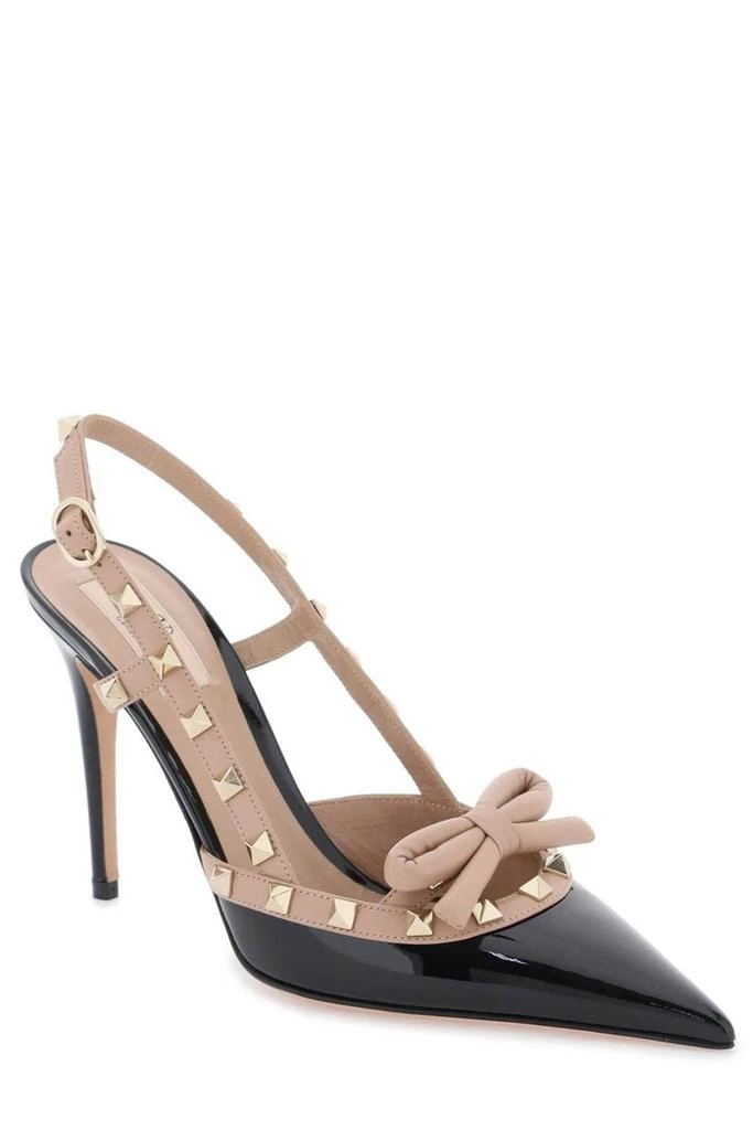Valentino Valentino	Gravani Rockstud Bow Pointed Toe Pumps 2