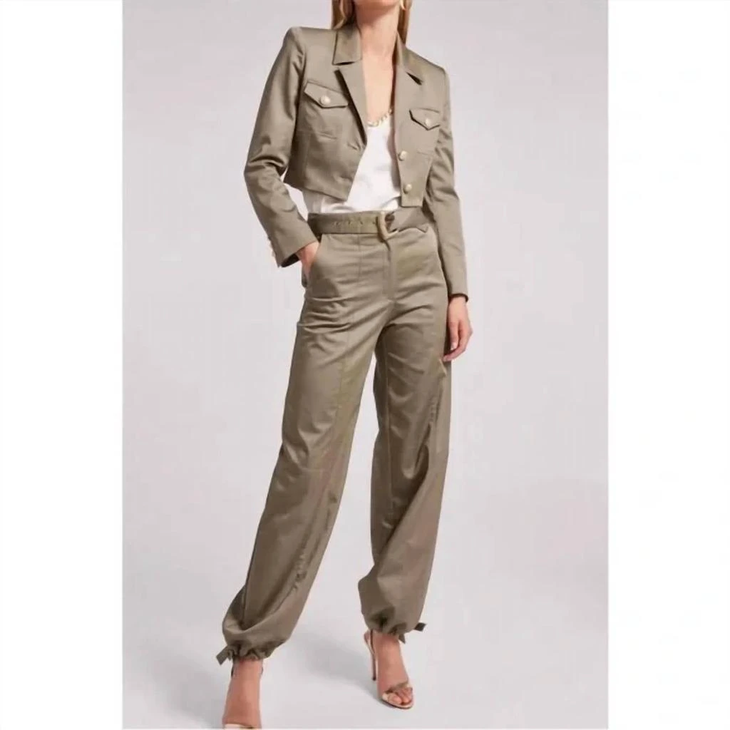 Generation Love Generation Love - Brandi Gabardine High Waist Cargo Pants