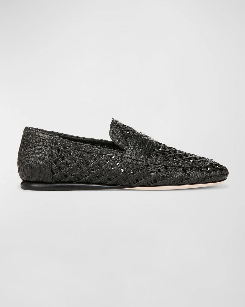 Vince Davis Flat Raffia Loafers 1
