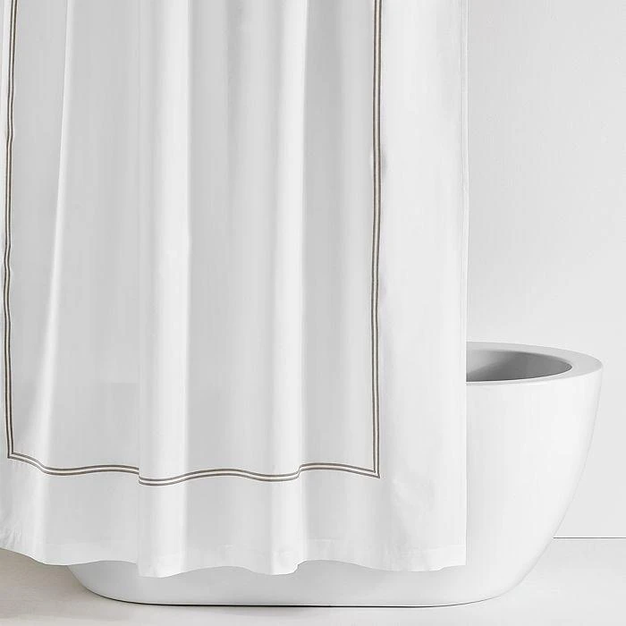 Hudson Italian Percale Shower Curtain - Exclusive 1