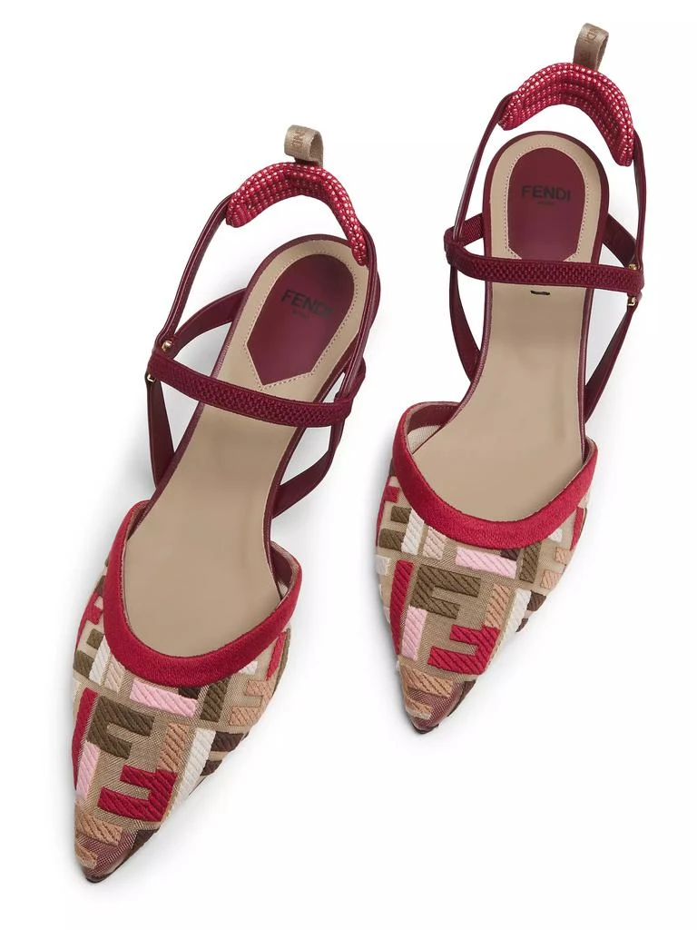 Fendi Colibri Lite 55MM Slingback Pumps 4