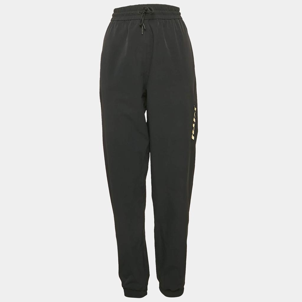Kith Kith Black Logo Print Nylon Jogger Pants L