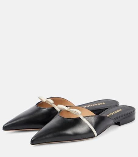 Salvatore Ferragamo Bow-detail leather mules 4