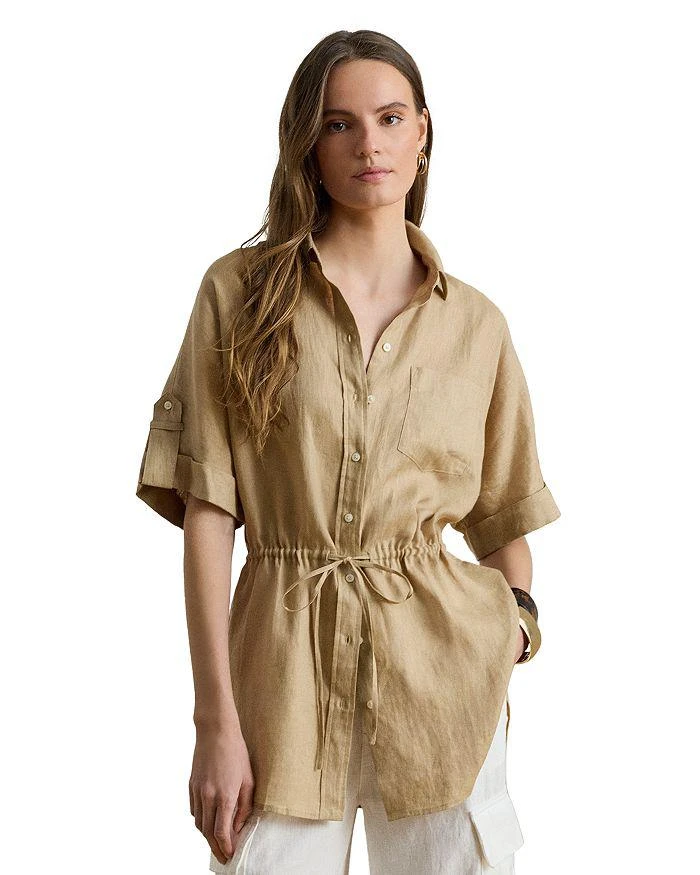 Ralph Lauren Linen Roll Tab Sleeve Tunic