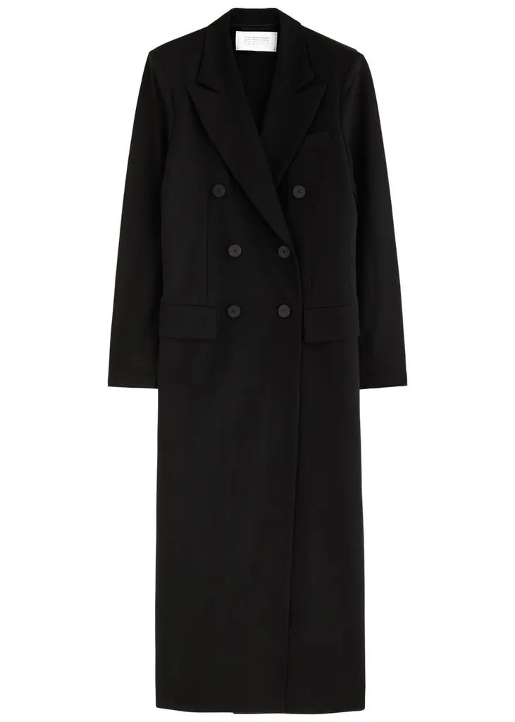 Harris Wharf London Double-breasted woven coat 1