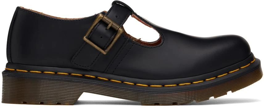 Dr. Martens Black Polley Smooth Leather Mary Jane Oxfords 1