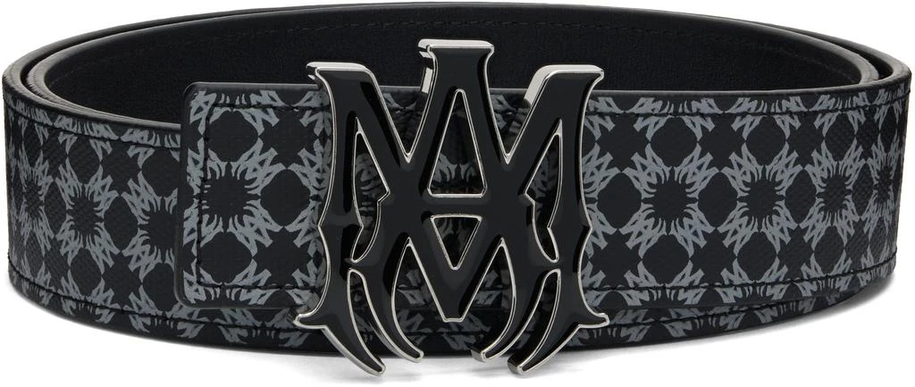 AMIRI Black MA Quad 4CM Enamel Belt 1