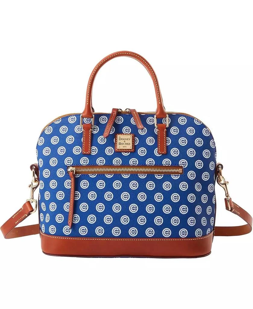 Dooney & Bourke Women's Chicago Cubs Signature Domed Zip Satchel Purse 1
