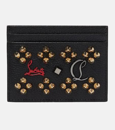 Christian Louboutin Kios studded leather card holder 1