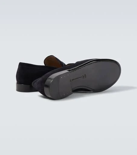 Gianvito Rossi George suede penny loafers 7