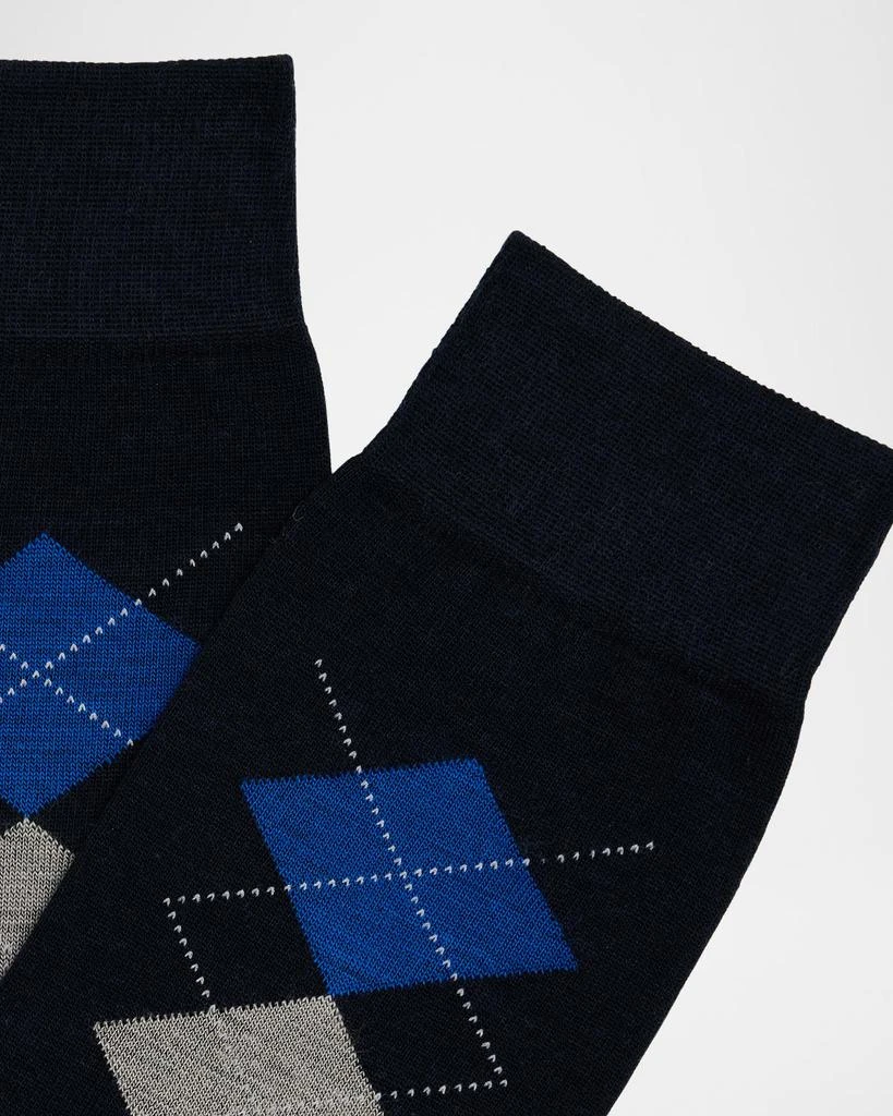 Pantherella Men's Locke Argyle Merino Socks 2