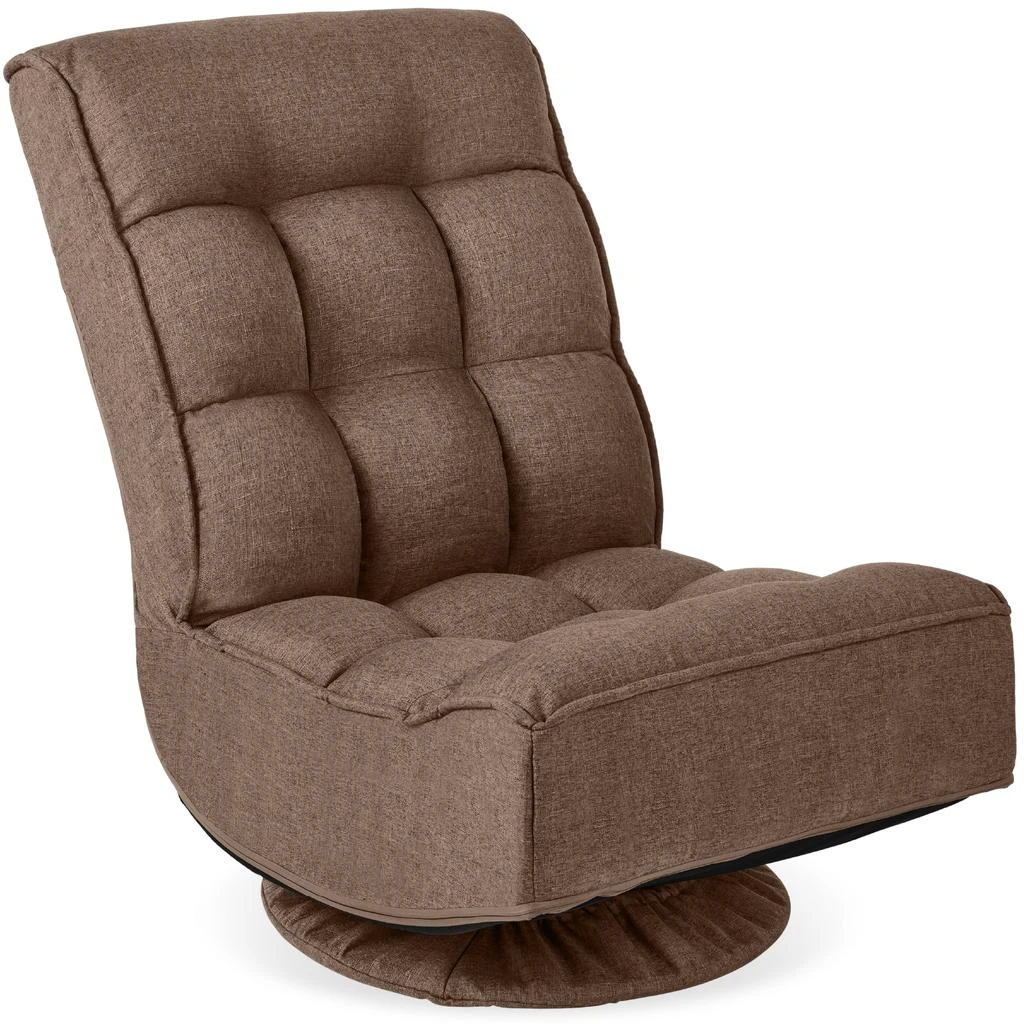 Best Choice Products Folding Floor Gaming Chair for Home, Office w/ 360-Degree Swivel, 4 Positions 13